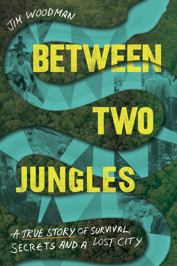 Between Two Jungles book cover by Jim Woodman